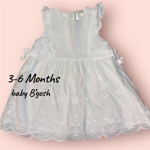 Baby B'gosh White Dress with Embroidered Details